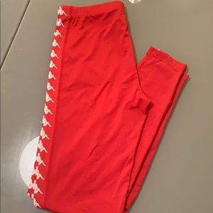 Kappa red leggings XS